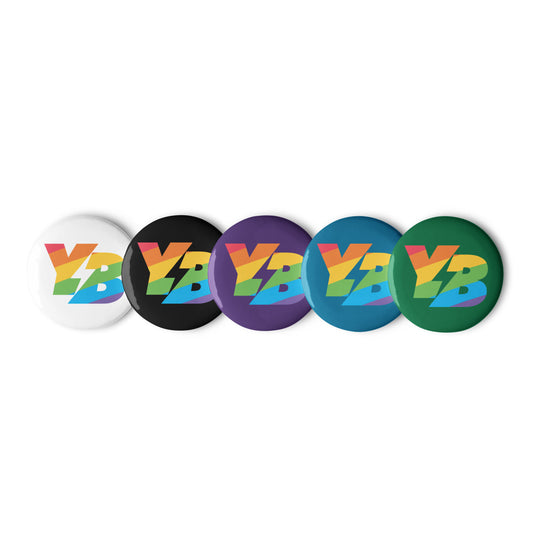 Limited Edition - Yoga Box Pride Buttons (set of 5) 🌈